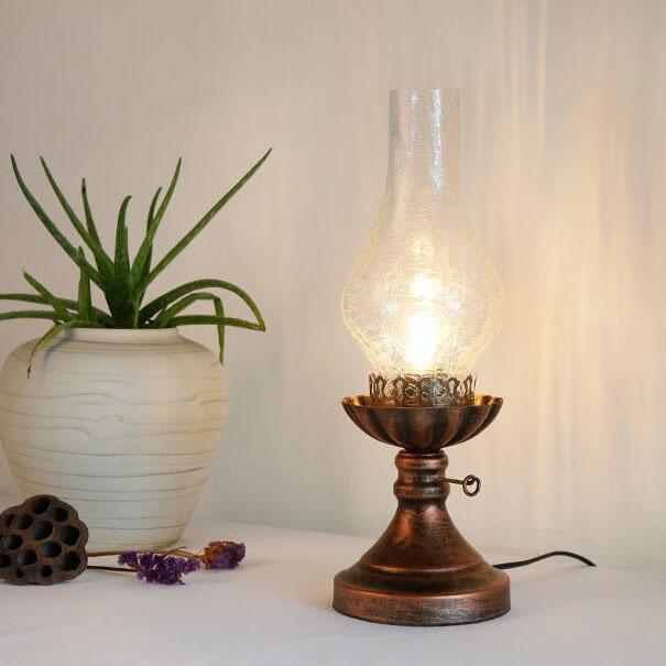 Vintage Antique Kerosene Oil Lamp Classic 1-Light Table Lamp