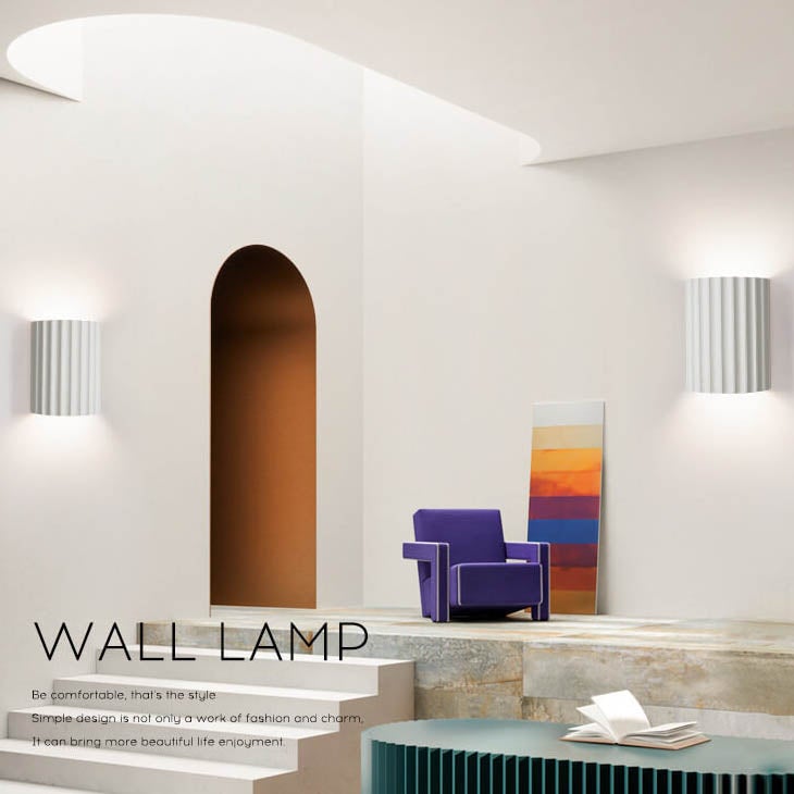 Macaron Resin Striped Half Cylinder 1-Light Wall Sconce