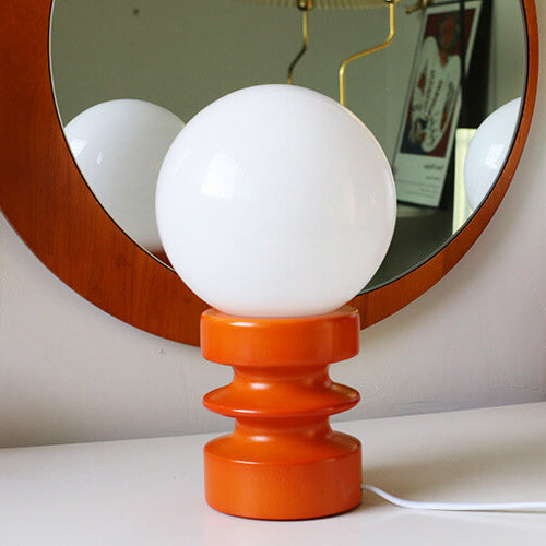 Vintage Orange Solid Glass 1-Light Wall Sconce