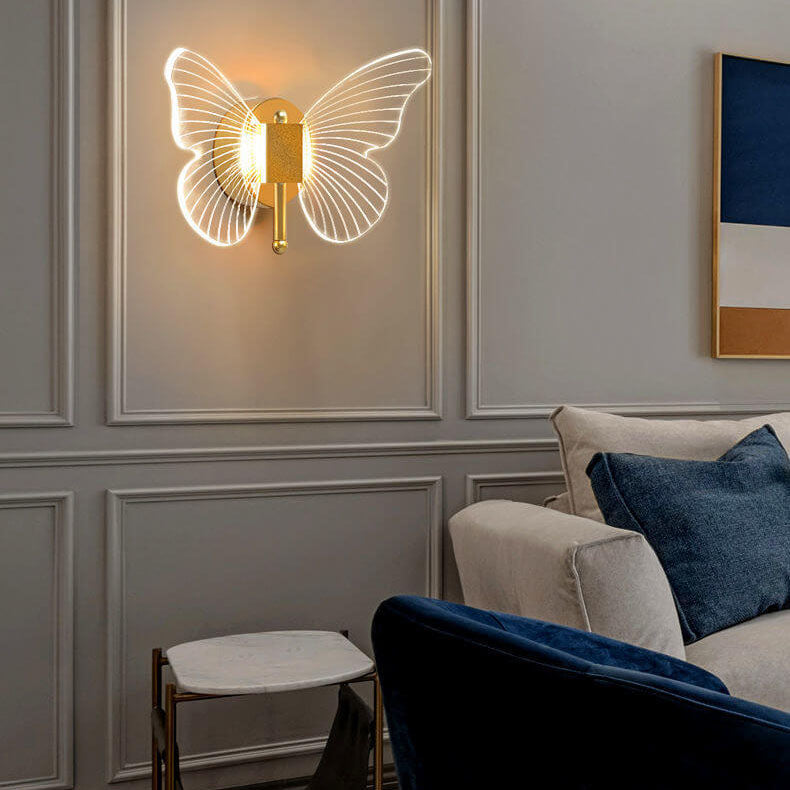 Nordic Creative Butterfly Acrylic LED Wall Sconce