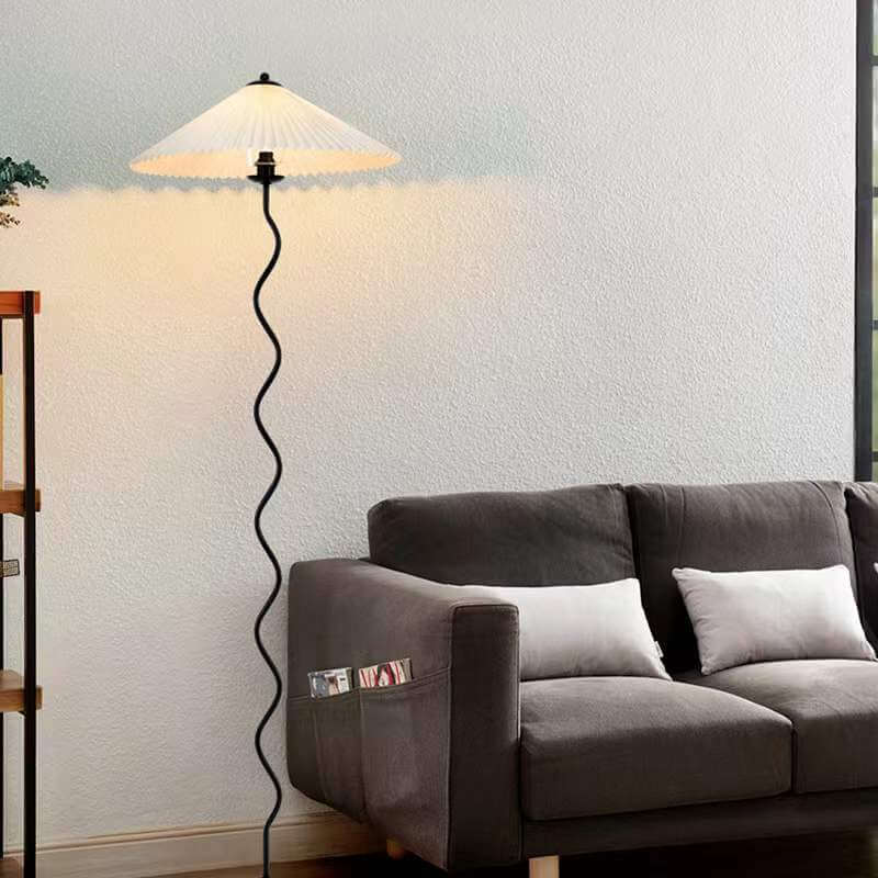 Vintage White Floor Lamp