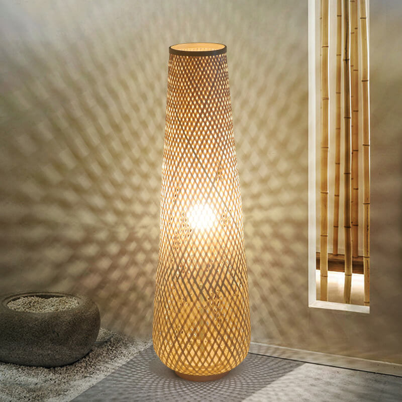 Modern Bamboo Floor Lamp