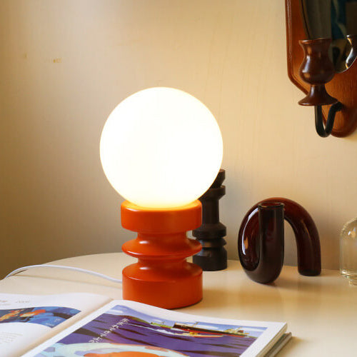 Vintage Orange Solid Glass 1-Light Wall Sconce