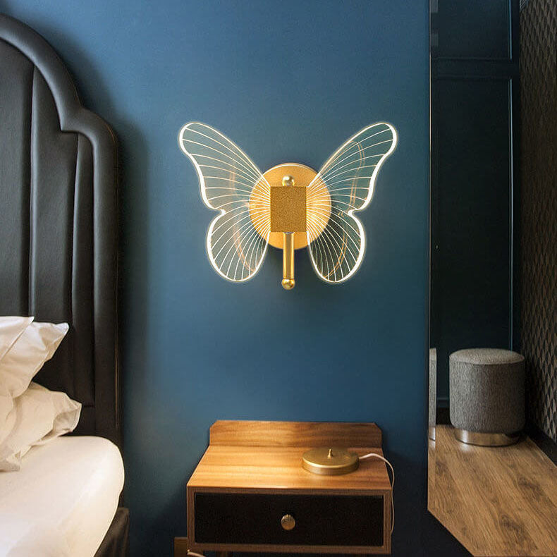 Nordic Creative Butterfly Acrylic LED Wall Sconce