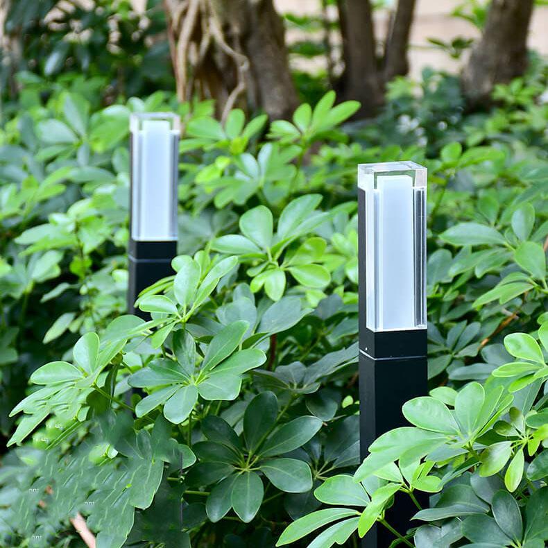 Modern Black Outdoor Stake Light