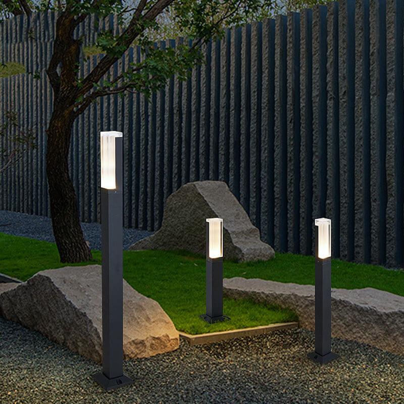 Modern Black Outdoor Stake Light