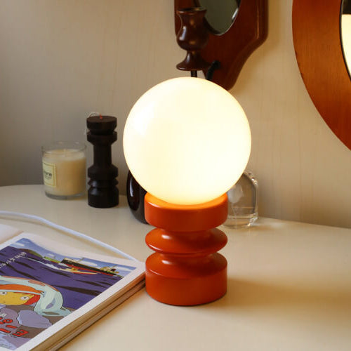 Vintage Orange Solid Glass 1-Light Wall Sconce