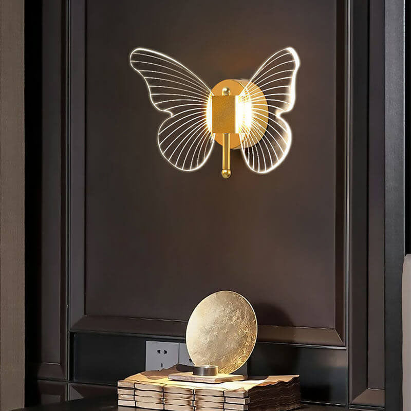 Nordic Creative Butterfly Acrylic LED Wall Sconce