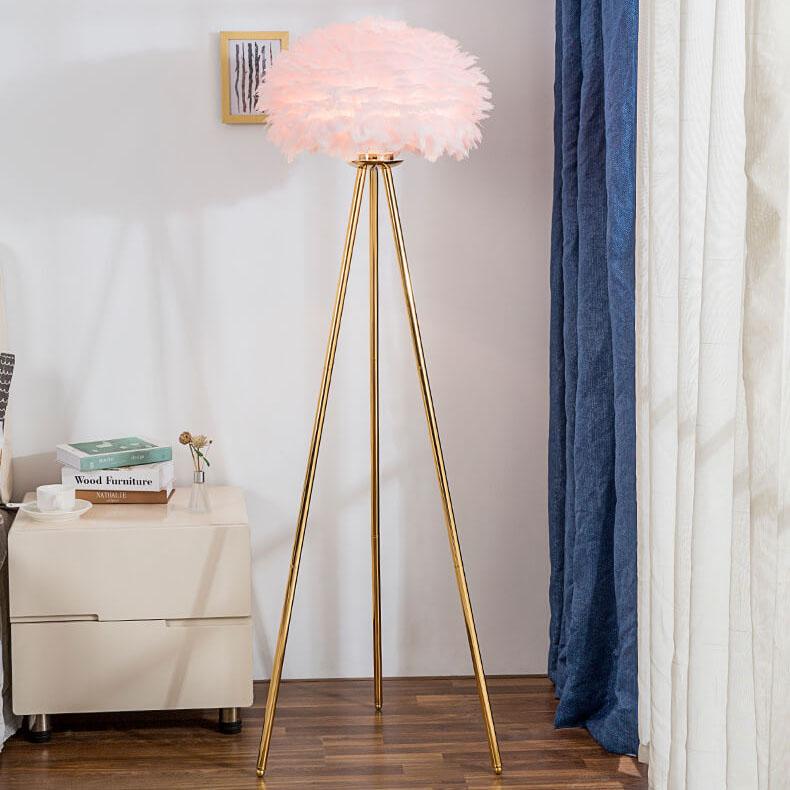 Sleek Modern Pink Floor Lamp