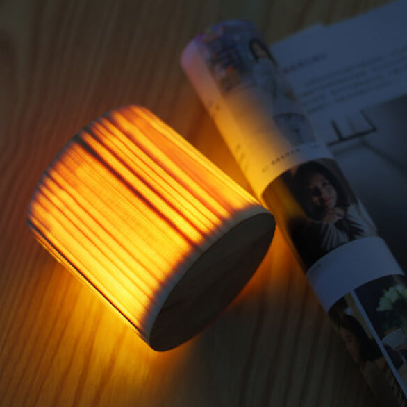 Wood LED Touch Night Light Table Lamp Modern Table Lamp