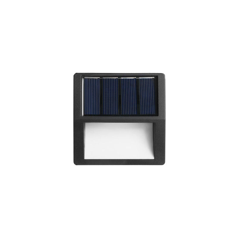 Modern Minimalist Solar LED Outdoor Patio Step Wall Light