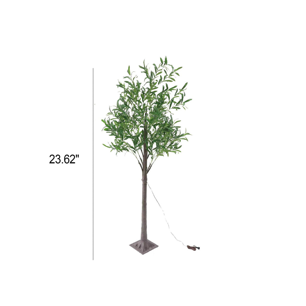 Modern Creative Olive Leaf LED Simulation Plants Table Lamp