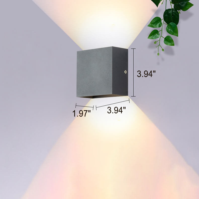 Modern Minimalist Square Aluminum LED Wall Sconce