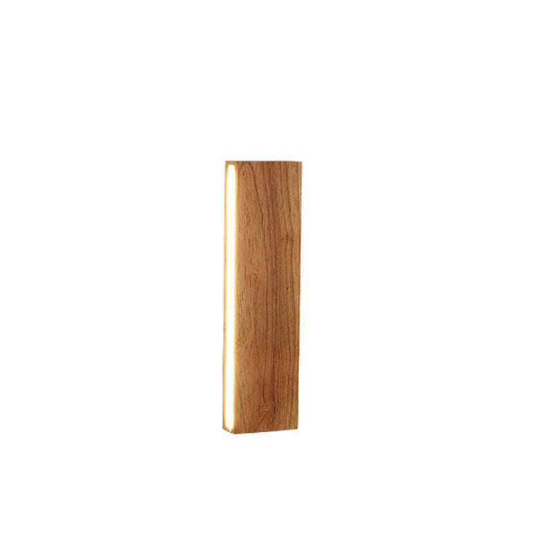 Minimalist Solid Wood LED Strip Wall Sconce Lamp Wall Sconce