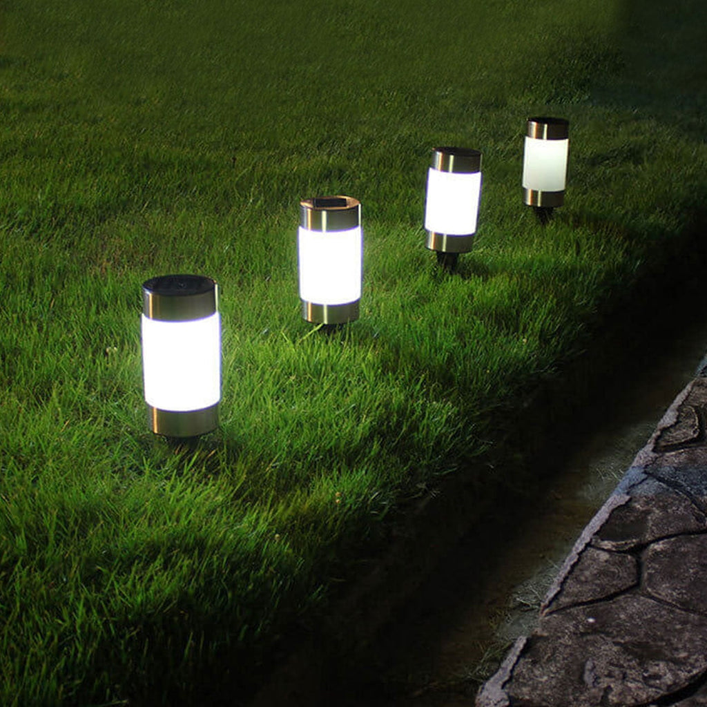Modern White Outdoor Stake Light