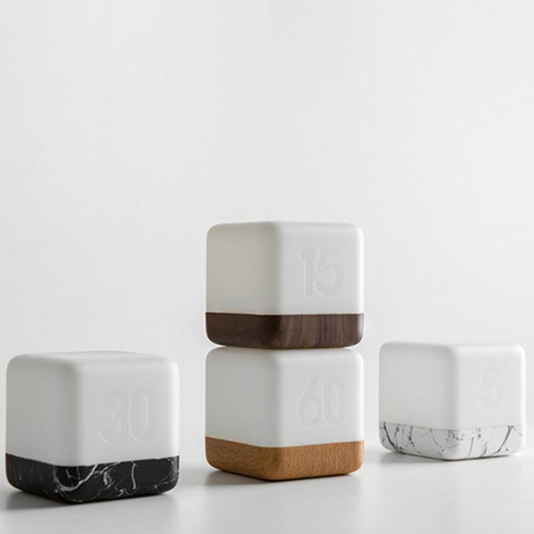 Modern Magic Cube Turn Timer Night Light USB Table Lamp