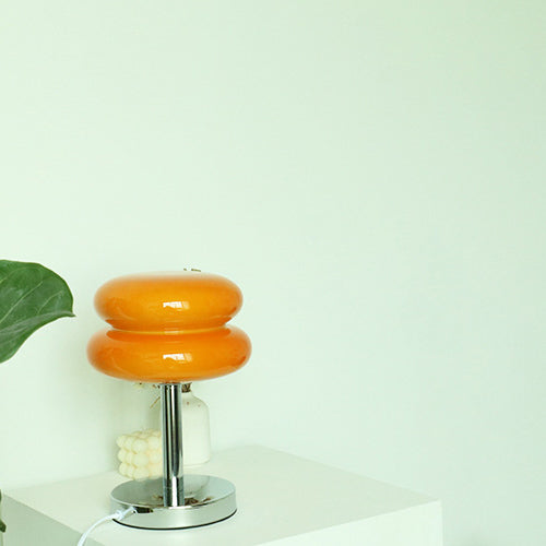 Glass Tart Design 1-Light Table Lamp
