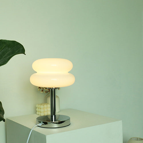 Glass Tart Design 1-Light Table Lamp