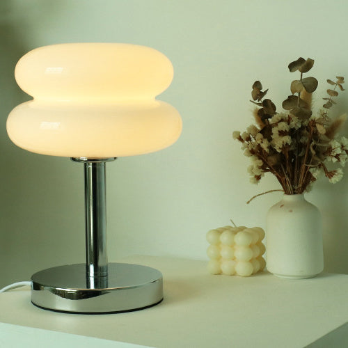 Glass Tart Design 1-Light Table Lamp