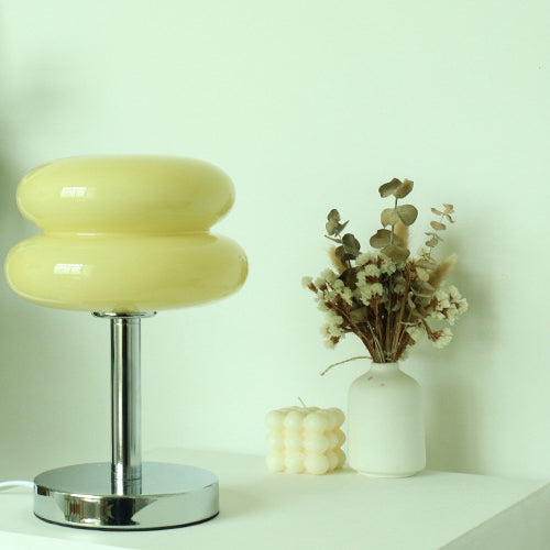 Glass Tart Design 1-Light Table Lamp