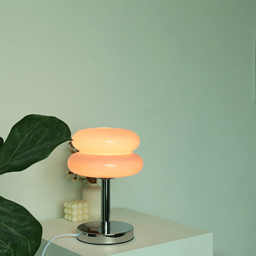 Glass Tart Design 1-Light Table Lamp