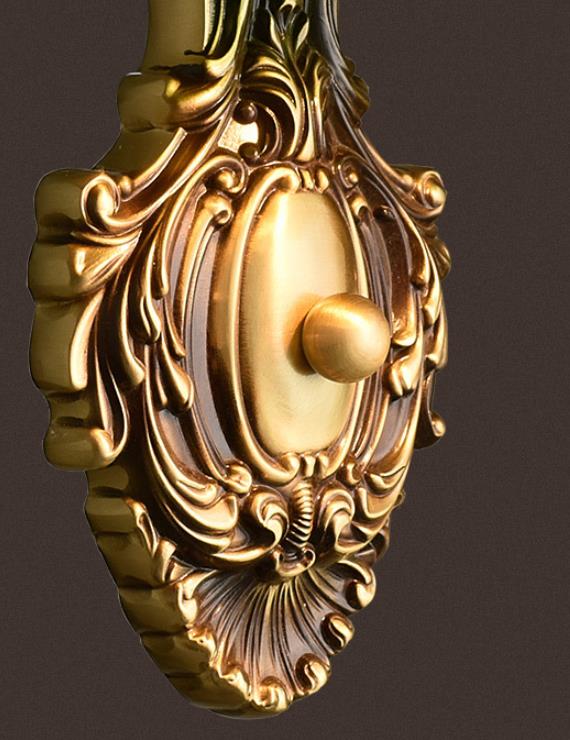 Retro Copper Green Glass Shade 1-Light Wall Sconce