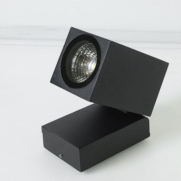 Modern Waterproof Square Spotlight Outdoor Wall Sconce
