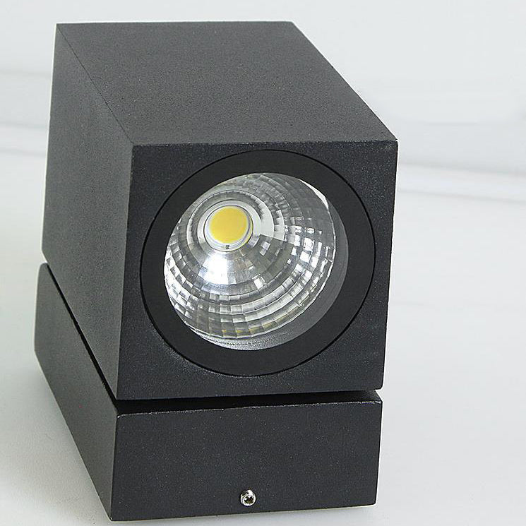 Modern Waterproof Square Spotlight Outdoor Wall Sconce