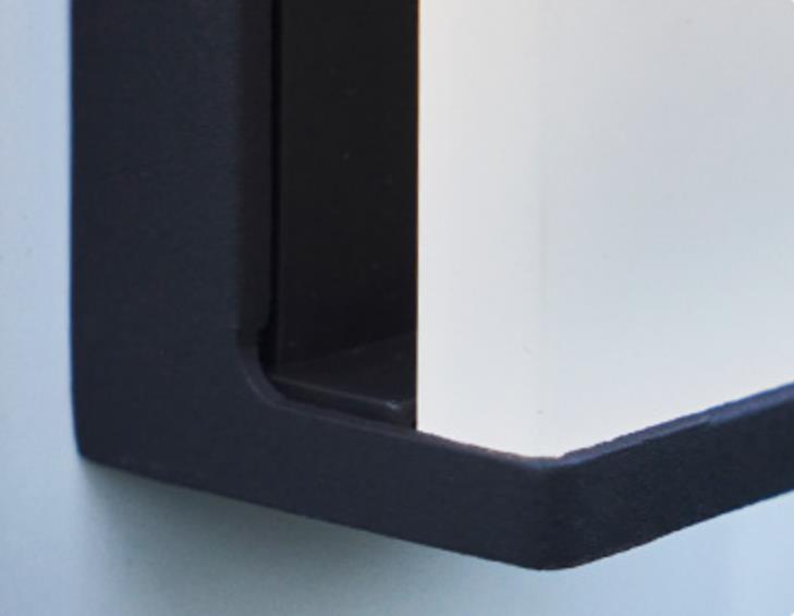 Solar Powered Frosted Glass Square Outdoor Wall Sconce