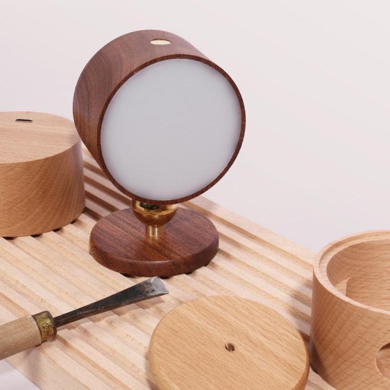 Simple Wooden USB Rechargeable Touch Magnetic Wall Sconce