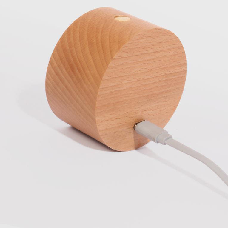 Simple Wooden USB Rechargeable Touch Magnetic Wall Sconce