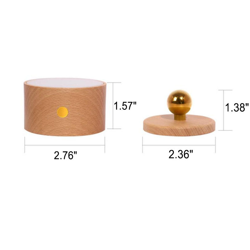 Simple Wooden USB Rechargeable Touch Magnetic Wall Sconce