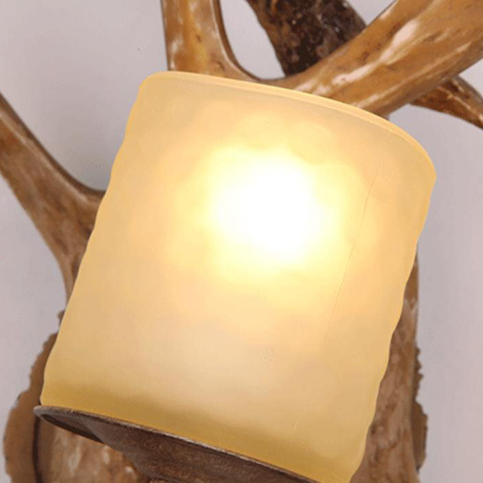 Modern Retro Antler 1-Light Glass Wall Sconce