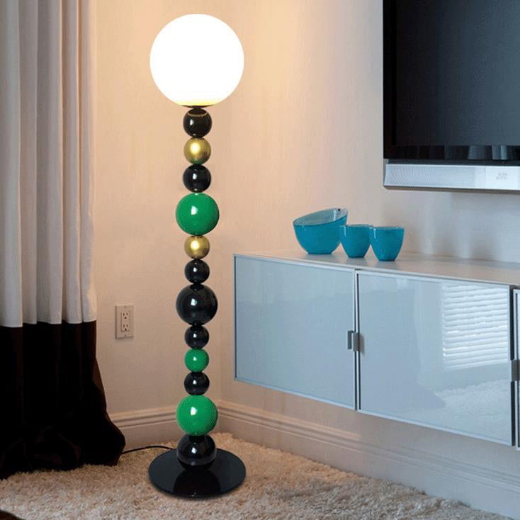 Scandinavian Red Floor Lamp
