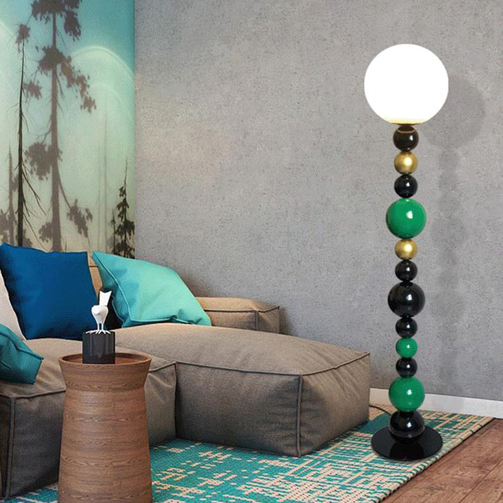 Scandinavian Red Floor Lamp