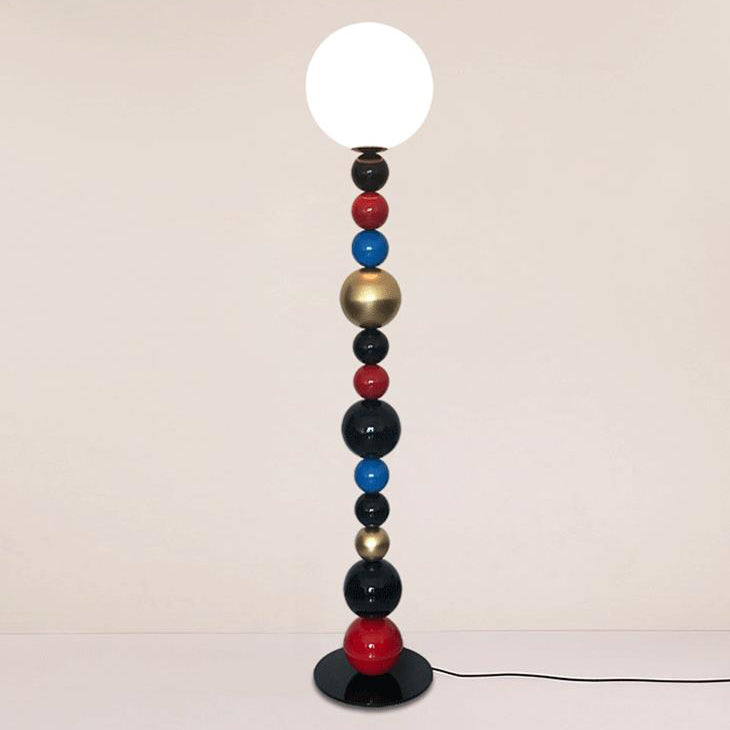 Scandinavian Red Floor Lamp