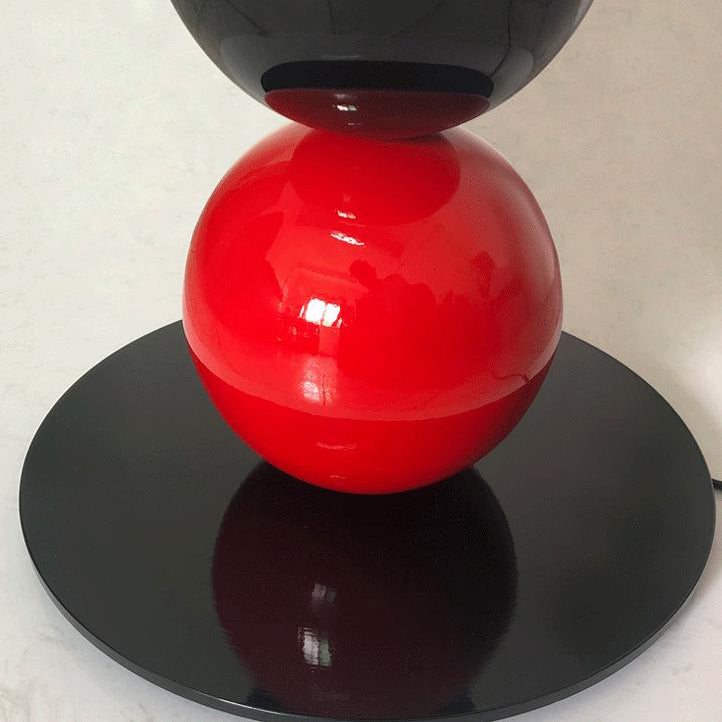 Scandinavian Red Floor Lamp