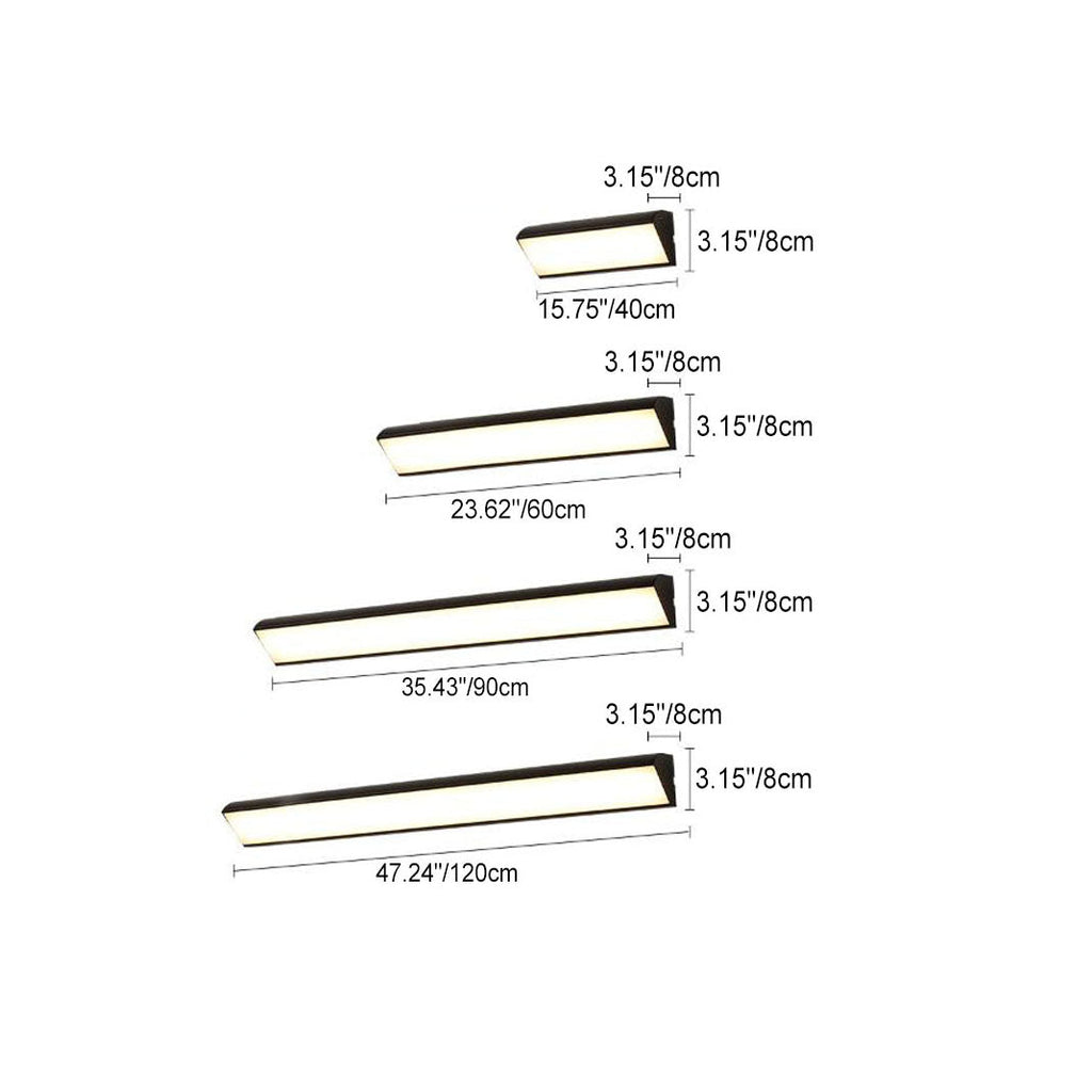 Modern Minimalist Aluminum Acrylic Waterproof Wall Sconce
