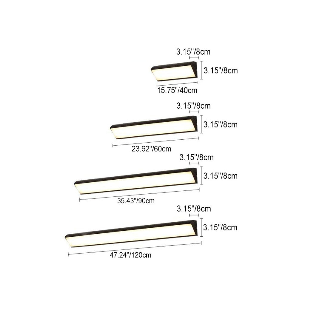 Modern Minimalist Aluminum Acrylic Waterproof Wall Sconce