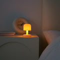 Modern Minimalist Decorative Mushroom Plastic USB Table Lamp