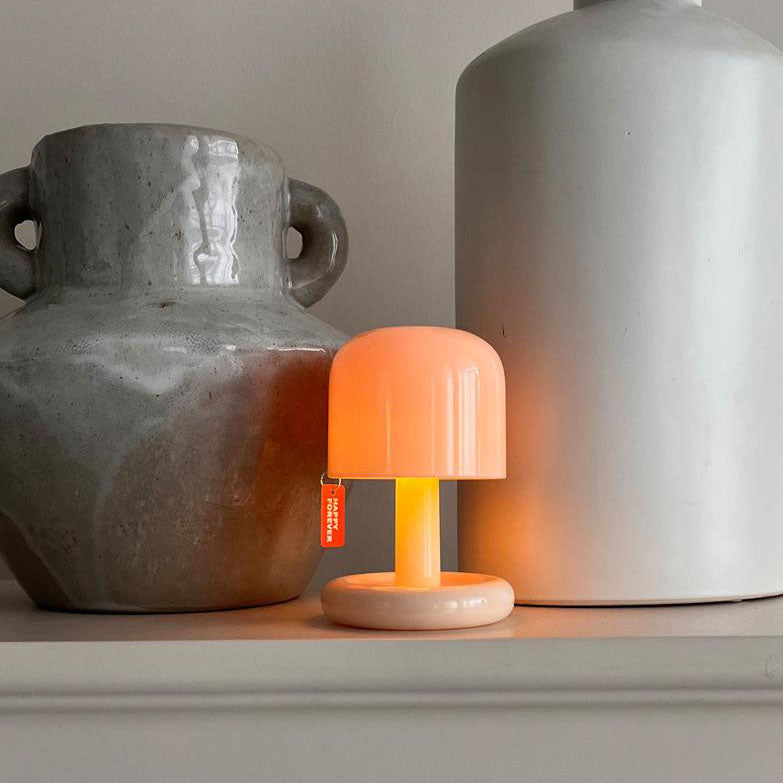 Modern Minimalist Decorative Mushroom Plastic USB Table Lamp