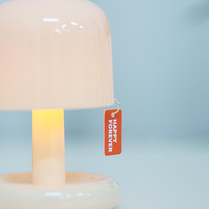 Modern Minimalist Decorative Mushroom Plastic USB Table Lamp