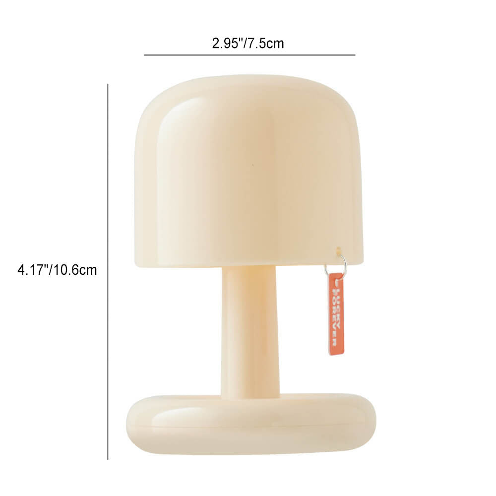 Modern Minimalist Decorative Mushroom Plastic USB Table Lamp