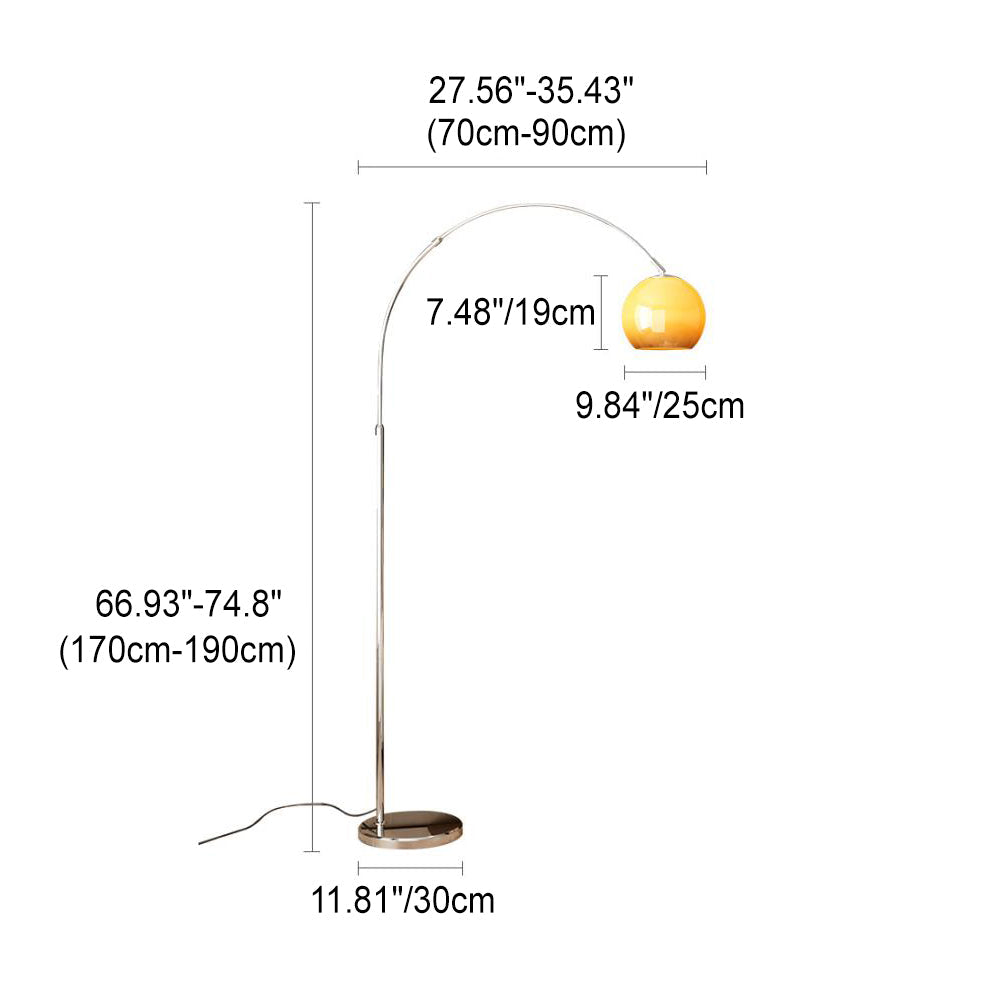 Scandinavian Orange Floor Lamp