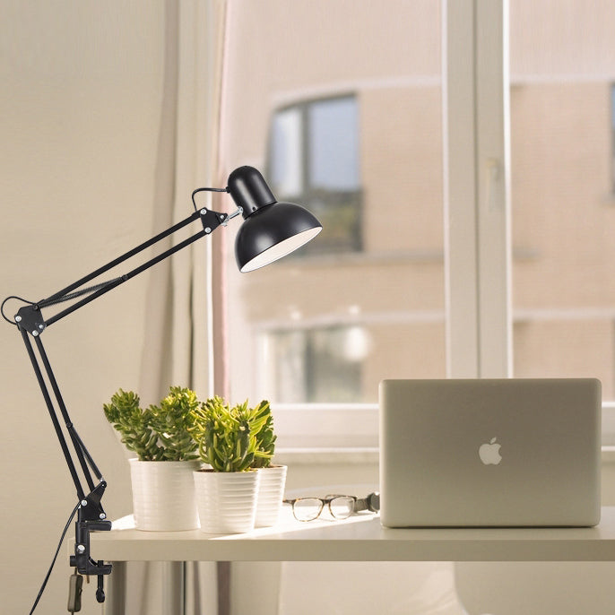 Modern Minimalist Retractable Long-Arm Clip Lamp Table Lamp