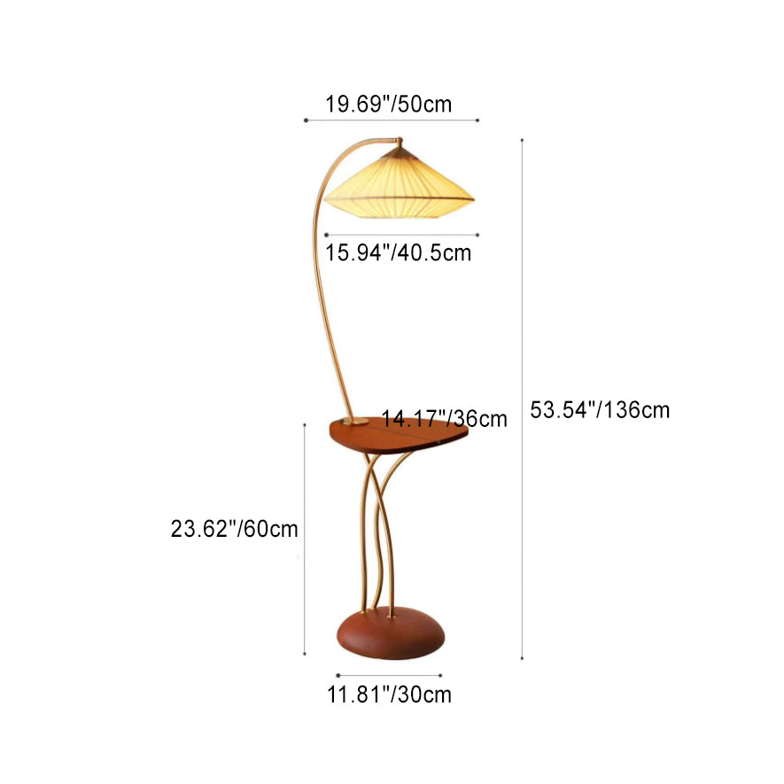 Vintage White Floor Lamp