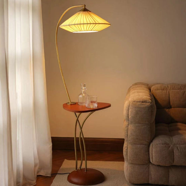 Vintage White Floor Lamp