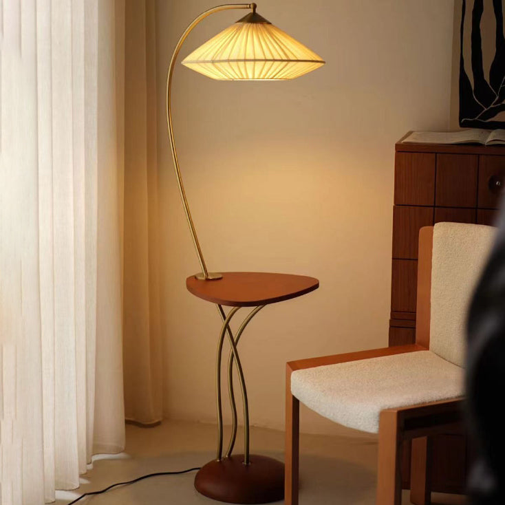 Vintage White Floor Lamp