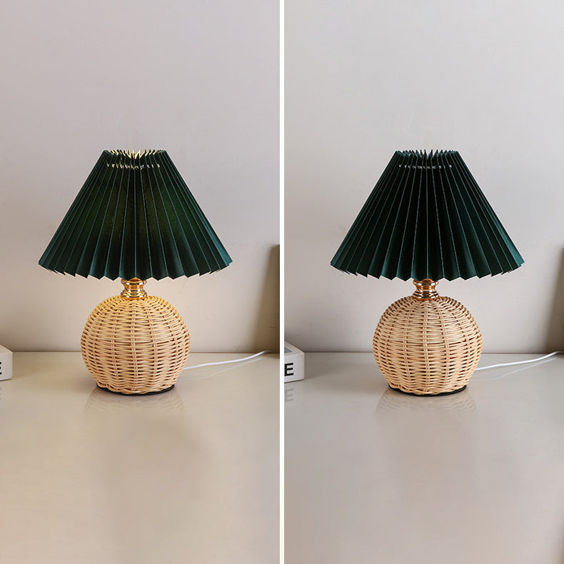 Nordic Contemporary LED Table Lamp with Pleated Table Lamp