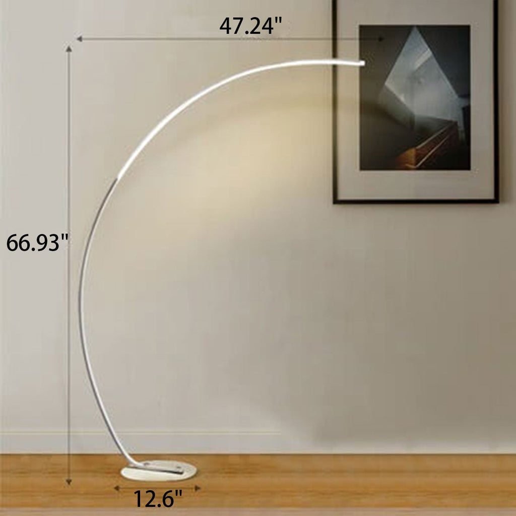 Sleek Modern White Floor Lamp